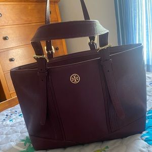 Tory Burch Burgundy tote